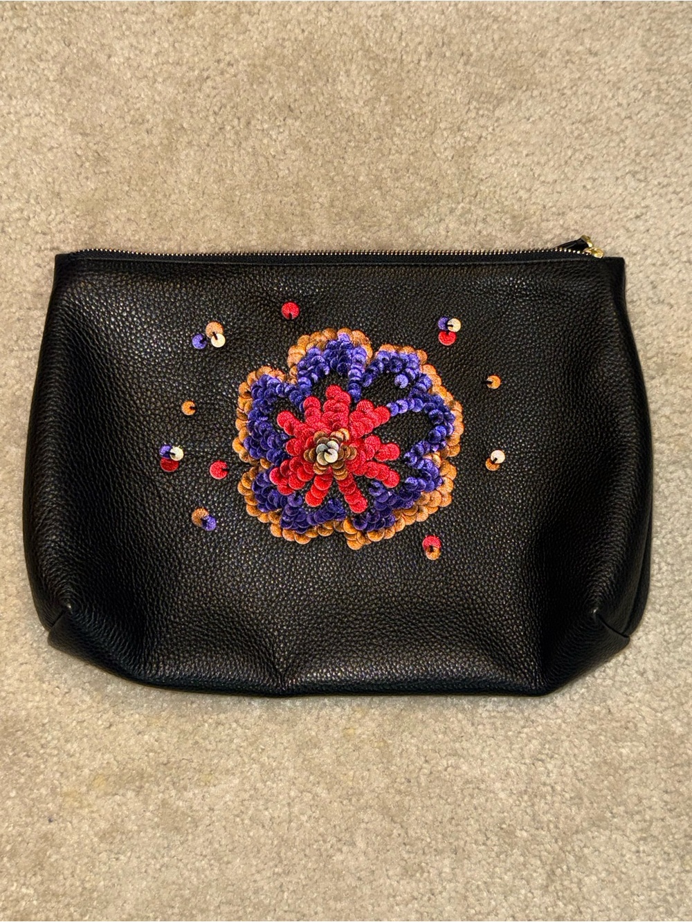 Vera Bradley Large Leather Pouch